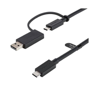 StarTechcom Cable de 09m USBC con Adaptador USBA  Cable USB TipoC