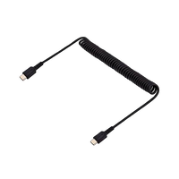 StarTechcom Cable de 1m de Carga USB C USB Tipo C Rizado USB 20