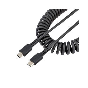 StarTechcom Cable de 50cm de Carga USB C USB Tipo C Rizado USB 20