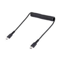 StarTechcom Cable de 50cm de Carga USB C USB Tipo C Rizado USB 20