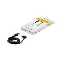 StarTechcom Cable USBA a Lightning Acodado de 1 m  Color Negro