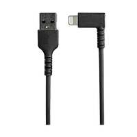 StarTechcom Cable USBA a Lightning Acodado de 2 m  Color Negro