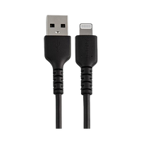 StarTechcom Cable USBA a Lightning Resistente de 15 cm  de Color Negro