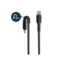 StarTechcom Cable USBA a Lightning Resistente de 2 m  Color Negro