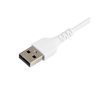 StarTechcom Cable USBA a Lightning Resistente de 30 cm  Color Blanco
