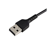 StarTechcom Cable USBA a Lightning Resistente de 30 cm  de Color Negro