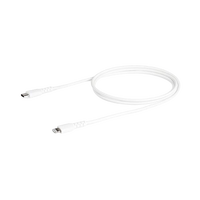 StarTechcom Cable USBC a Lightning Resistente de 1 m  de Color Blanco