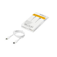 StarTechcom Cable USBC a Lightning Resistente de 1 m  de Color Blanco