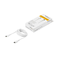 StarTechcom Cable USBC a Lightning Resistente de 2 m  de Color Blanco