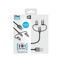Titulo Trust 3 en 1 Micro USB a USBC 1m  Cable