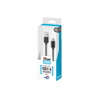 Trust 20445 USB20 Tipo C a A de 1 m Negro  Cable