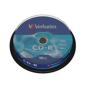 Verbatim  CDR x 10  700 MB eje