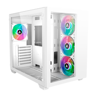 Abysm Danube Sava 285 BX203 ARGB  Caja ATX Cristal Templado Blanca