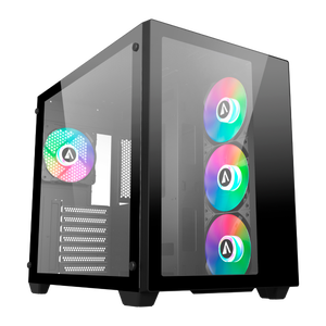 Abysm Danube Sava 285 BX203 ARGB  Caja ATX Cristal Templado Negra