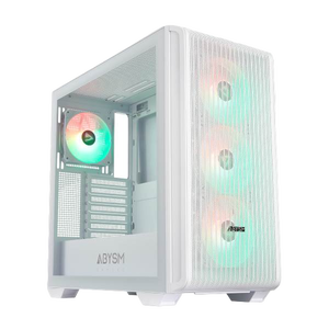 Abysm Danube KAMP BX300 ARGB  Caja ATX Cristal Templado Blanca