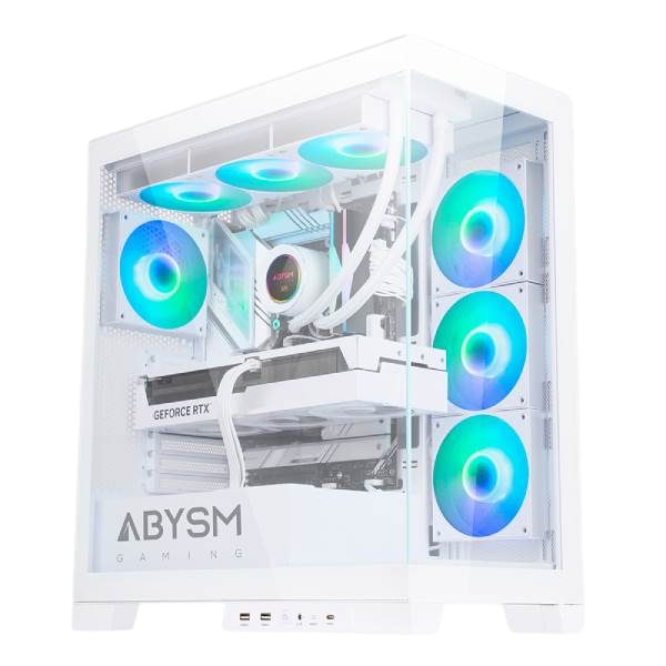 Abysm Danube Sava H500 ARGB Caja ATX Cristal Templado Blanca Abysm Danube Sava H500 ARGB Caja ATX Cristal Templado Blanca