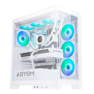 Abysm Danube Sava H500 ARGB  Caja ATX Cristal Templado Blanca