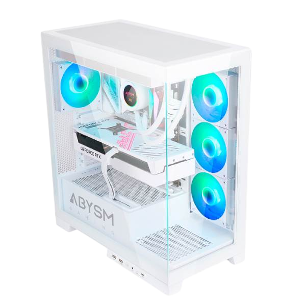 Abysm Danube Sava H500 ARGB Caja ATX Cristal Templado Blanca Abysm Danube Sava H500 ARGB Caja ATX Cristal Templado Blanca