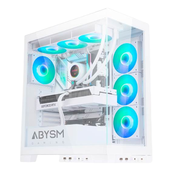 Abysm Danube Sava H500 ARGB Caja ATX Cristal Templado Blanca Abysm Danube Sava H500 ARGB Caja ATX Cristal Templado Blanca