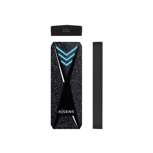 Aisens ASM2RGB013B M2 NVMe USB32 10Gbps Caja Externa SSD Aisens ASM2RGB013B M2 NVMe USB32 10Gbps Caja Externa SSD