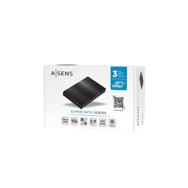 Aisens ASE2523B SSD 25 USB30 5Gbps Caja Externa SSD Aisens ASE2523B SSD 25 USB30 5Gbps Caja Externa SSD