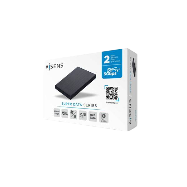 Aisens ASE2530B SSD 25 USB 31 5Gbps Caja Externa SSD Aisens ASE2530B SSD 25 USB 31 5Gbps Caja Externa SSD