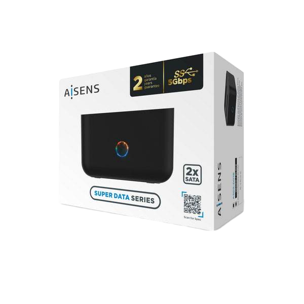 Aisens ASDSD01B 2x Discos Duros USB 30 5Gbps  Docking Station Aisens ASDSD01B 2x Discos Duros USB 30 5Gbps  Docking Station