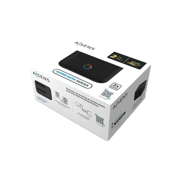 Aisens ASDSD01B 2x Discos Duros USB 30 5Gbps  Docking Station Aisens ASDSD01B 2x Discos Duros USB 30 5Gbps  Docking Station