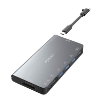 Aisens ASUC8P015GR Dock 8 en 1 USBC a HDMI RJ45 3x USBA USBC SD Micro SD Gris 10cm Docking Station Aisens ASUC8P015GR Dock 8 en 1 USBC a HDMI RJ45 3x USBA USBC SD Micro SD Gris 10cm Docking Station