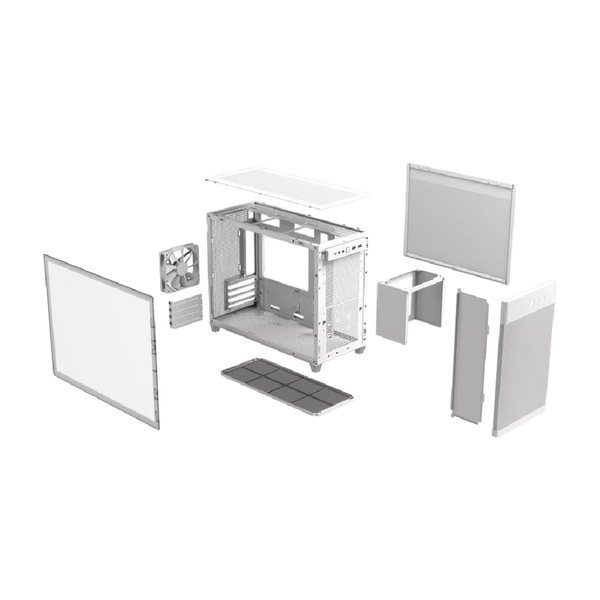 Asus Prime AP201  Caja Micro ATX Cristal Templado Blanca Asus Prime AP201  Caja Micro ATX Cristal Templado Blanca