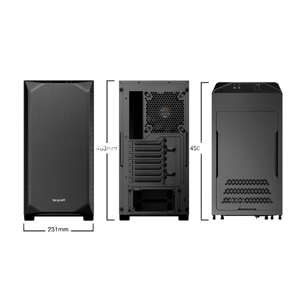 Be Quiet Pure Base 500 negra Caja Be Quiet Pure Base 500 negra Caja