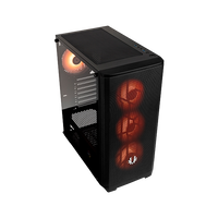 BitFenix Nova Mesh SE TG Cristal Templado USB 31 ARGB Negra  Caja