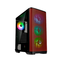 BitFenix Nova Mesh SE TG Cristal Templado USB 31 ARGB NegraRoja  Caja