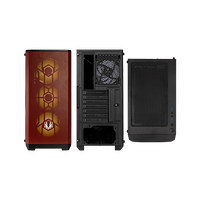 BitFenix Nova Mesh SE TG Cristal Templado USB 31 ARGB NegraRoja  Caja