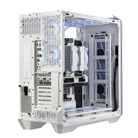 Cooler Master HAF 700 EVO ARGB Cristal Templado Pantalla LCD  Caja EATX Blanca