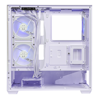 Cooler Master Elite 690 Wood Blanca  Caja ATX ARGB Mid Tower Cristal Panorámico Doble Cámara USBC