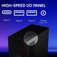 Cooler Master Elite 690 Wood Blanca  Caja ATX ARGB Mid Tower Cristal Panorámico Doble Cámara USBC