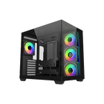 Cooler Master Elite 681 ARGB | Caja ATX Mid Tower Negra Cristal Templado Doble Cámara USB-C