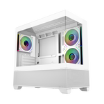 Cooler Master Elite 681 ARGB | Caja ATX Mid Tower Blanca Cristal Templado Doble Cámara USB-C