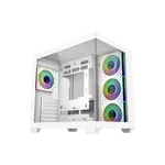Cooler Master Elite 681 ARGB | Caja ATX Mid Tower Blanca Cristal Templado Doble Cámara USB-C