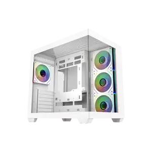 Cooler Master Elite 681 ARGB  Caja ATX Mid Tower Blanca Cristal Templado Doble Cámara USBC