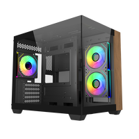 Cooler Master Elite 481 Wood ARGB Caja mATX Negra Cooler Master Elite 481 Wood ARGB Caja mATX Negra