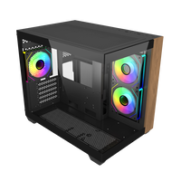 Cooler Master Elite 481 Wood ARGB Caja mATX Negra Cooler Master Elite 481 Wood ARGB Caja mATX Negra