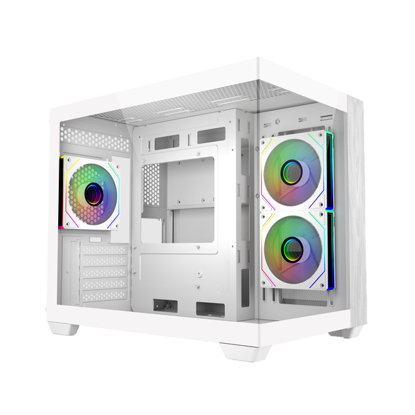 Cooler Master Elite 481 Wood ARGB Caja mATX Blanca Cooler Master Elite 481 Wood ARGB Caja mATX Blanca