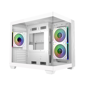 Cooler Master Elite 481 Wood ARGB  Caja mATX Blanca