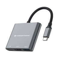 Conceptronic DONN01G 3in1 USBC HDMI 60W  Docking Station