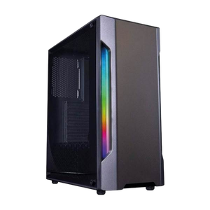 Coolbox Deep Gaming DGCA195 Cristal Templado RGB USB 30 Gris  Caja