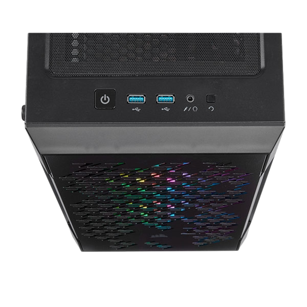 Corsair iCUE 220T Chasis RGB Airflow Black Cristal Templado USB 30 Corsair iCUE 220T Chasis RGB Airflow Black Cristal Templado USB 30