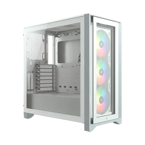 Corsair 4000X iCUE ARGB Caja ATX Blanca Cristal templado Corsair 4000X iCUE ARGB Caja ATX Blanca Cristal templado