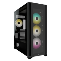 Corsair iCUE 7000X RGB Caja ATX Negra Cristal Templado Corsair iCUE 7000X RGB Caja ATX Negra Cristal Templado